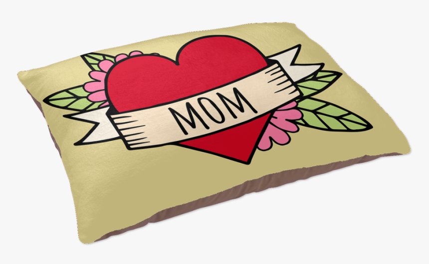 Mom Tattoo Dog Bed - Cushion, HD Png Download, Free Download