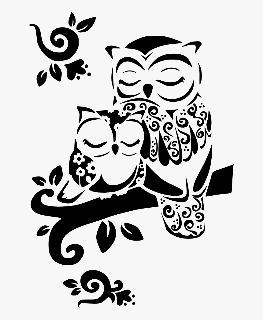 Mom Tattoos, Baby Owl Tattoos, Tattoos For Moms, Future - Owl Tattoos Black And White, HD Png Download, Free Download