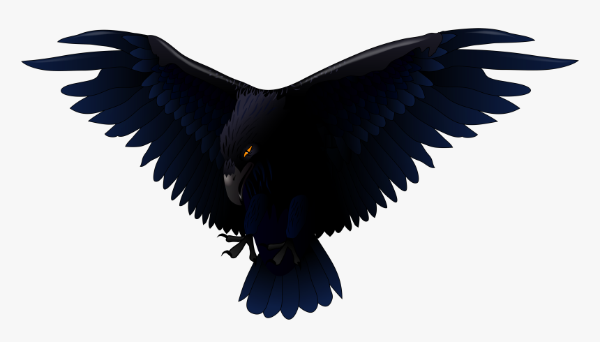 Scary Raven Png Vector Clipart - Raven Vector, Transparent Png, Free Download