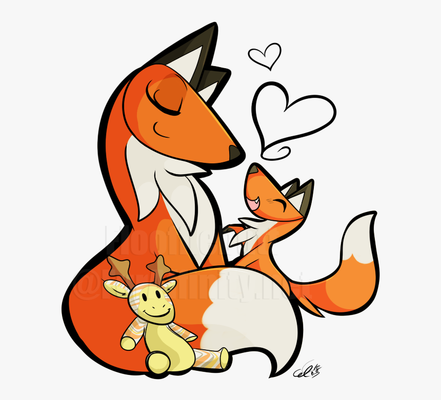 [c]fox Mom Tat~ - Cartoon, HD Png Download, Free Download