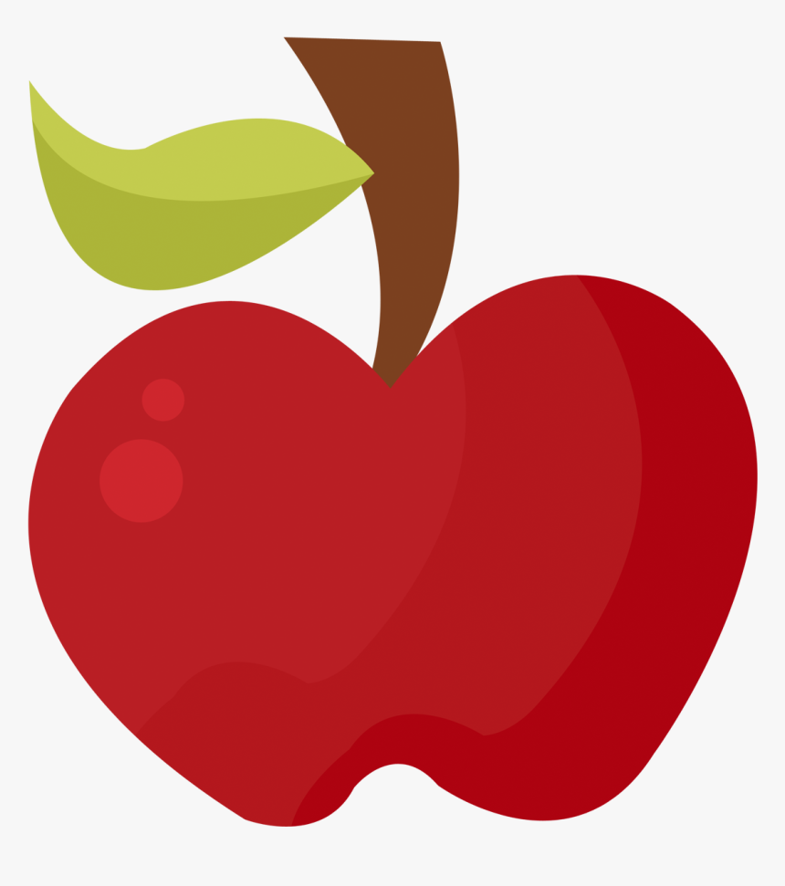 Snow White Apple Seven Dwarfs - Heart, HD Png Download, Free Download