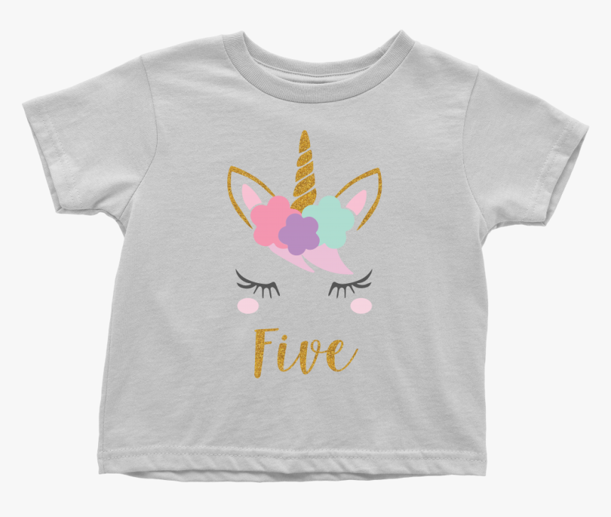 Unicorn 5th Birthday Girl Shirt - Tee Shirt Dragon Boat, HD Png Download, Free Download