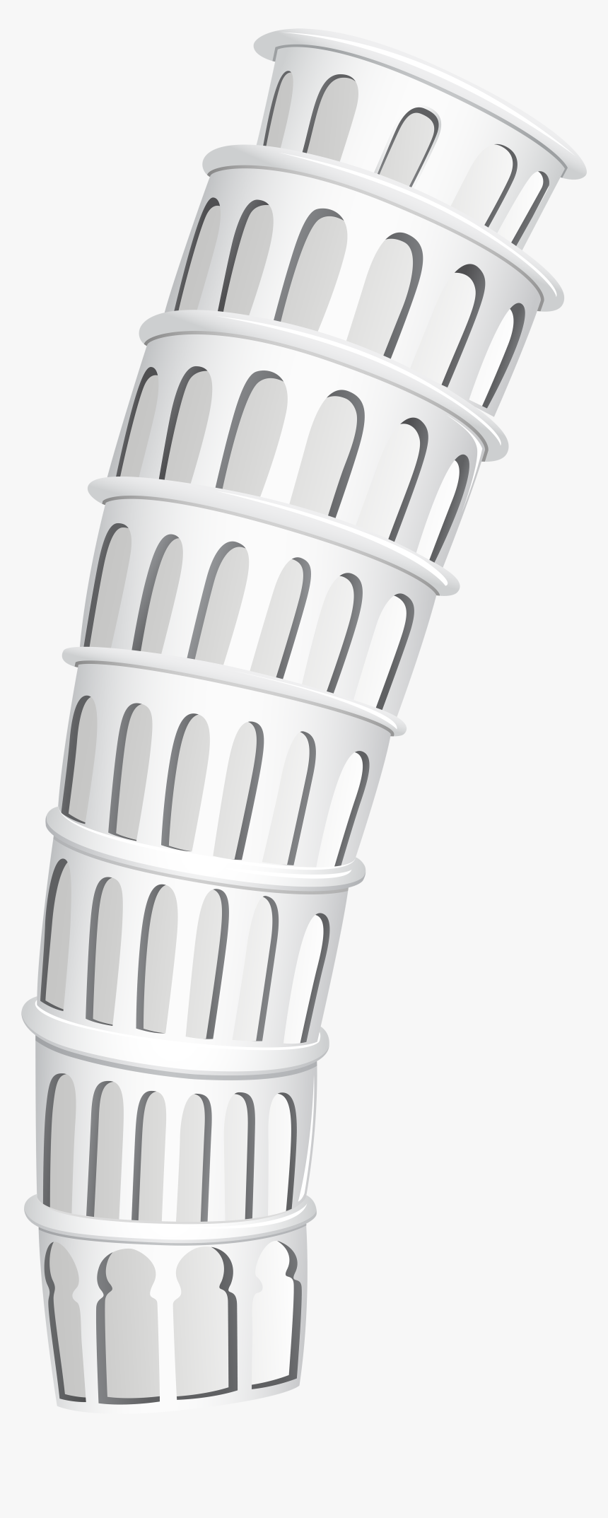 Leaning Tower Of Pisa Png Clip Art - Leaning Tower Of Pisa Transparent Background Art, Png Download, Free Download