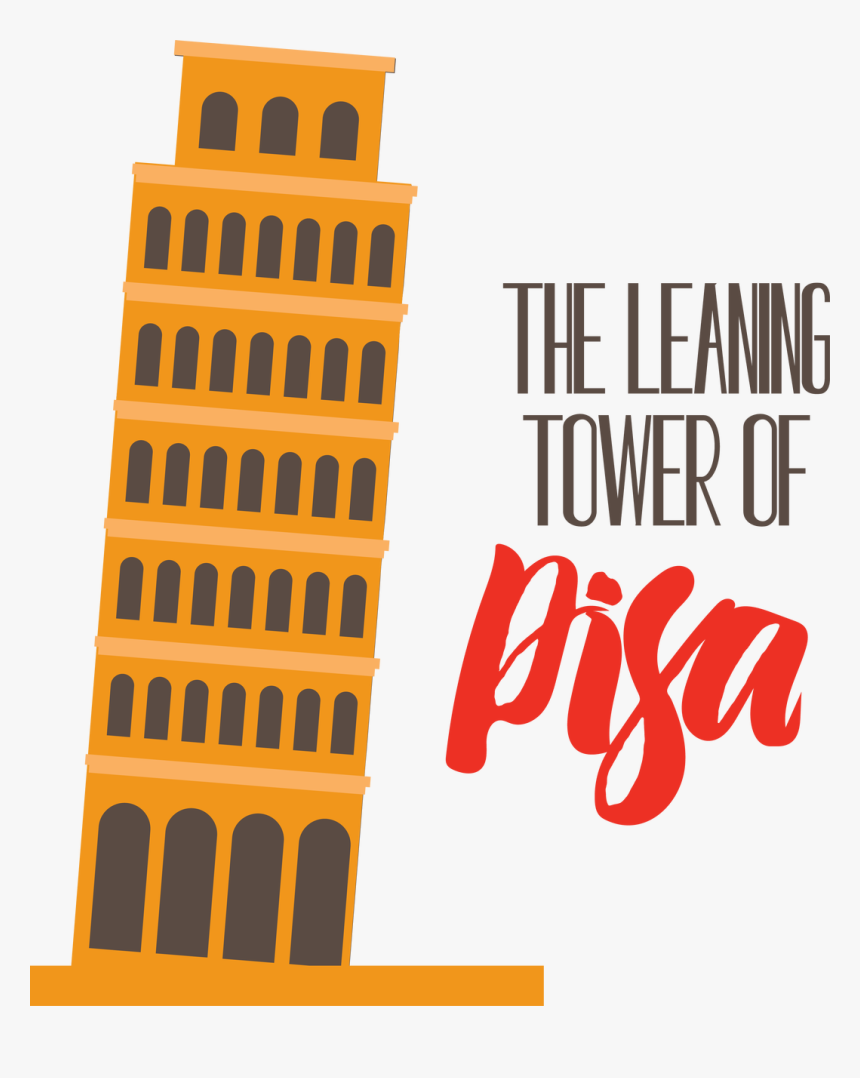 Leaning Tower Of Pisa Svg Cut File - Poster, HD Png Download, Free Download