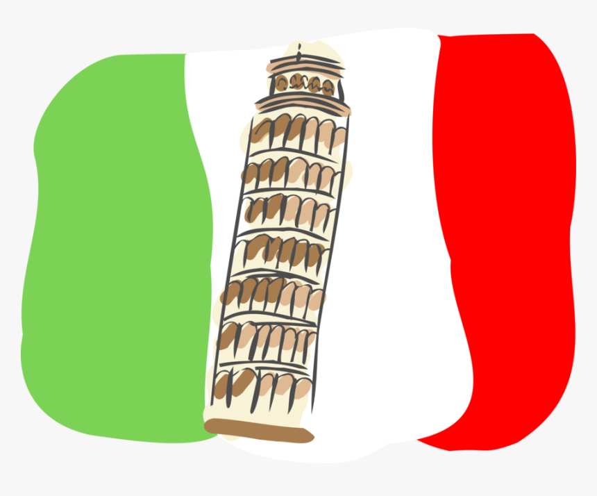 Vector Illustration Of Leaning Tower Of Pisa Campanile - Pisa Clipart Png, Transparent Png, Free Download