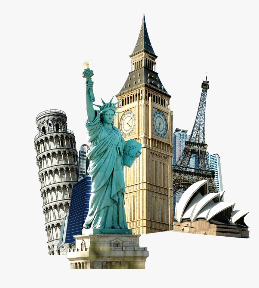 Transparent Lady Liberty Clipart - Eiffel Tower Big Ben, HD Png Download, Free Download