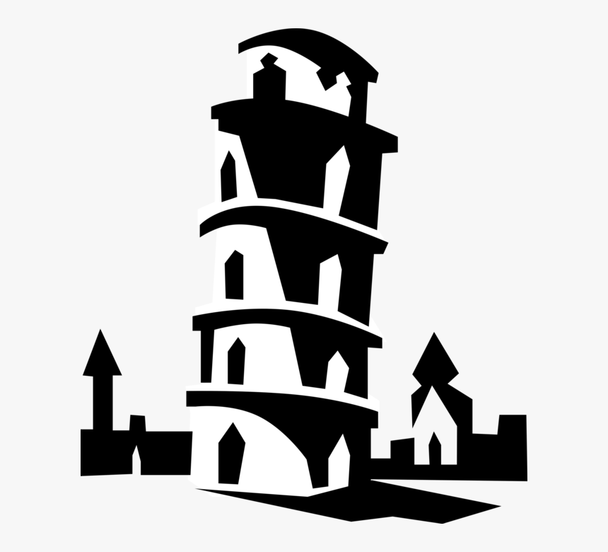 Leaning Tower Of Pisa Image Illustration Campanile - Italy Clip Art, HD Png Download, Free Download