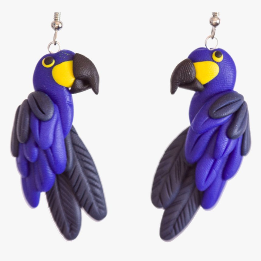 Handcrafted Hyacinth Macaws Earrings - Macaw, HD Png Download, Free Download