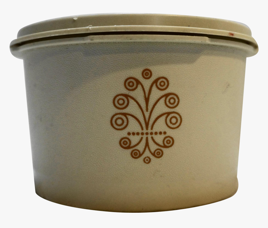 This Is A Vintage Tupperware Servalier Canister, The - Lid, HD Png Download, Free Download