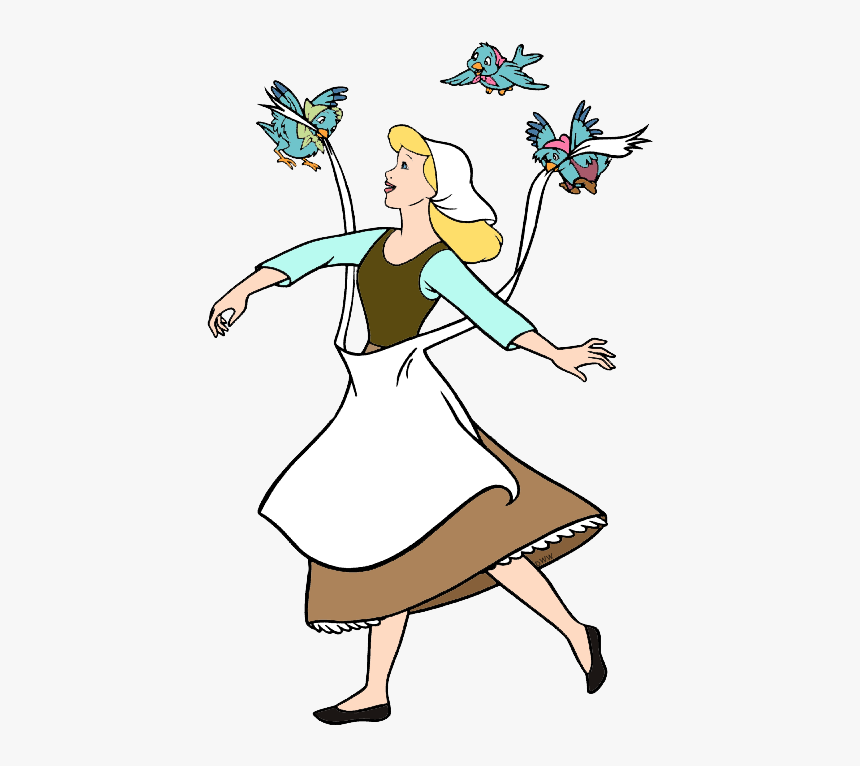 Castle Clipart Cinderella Bird - Cinderella And The Birds, HD Png Download, Free Download