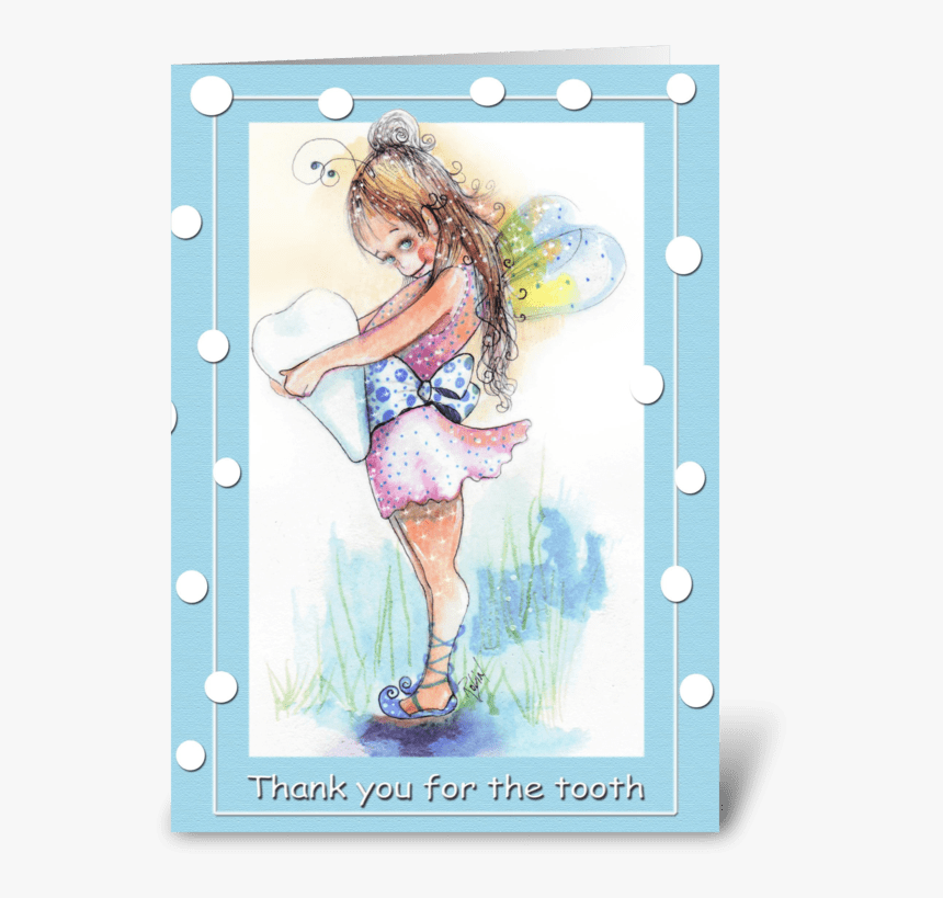 Tooth Fairy Says Thank You Greeting Card - Illustration, HD Png Download, Free Download