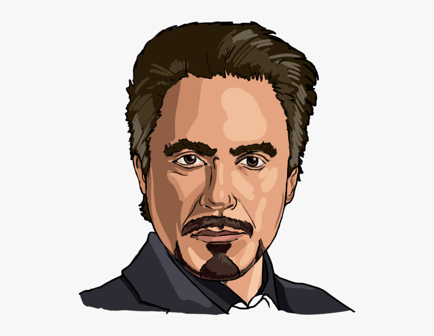 Portraits Drawing Step By - Robert Downey Jr Sketch Easy, HD Png Download, Free Download