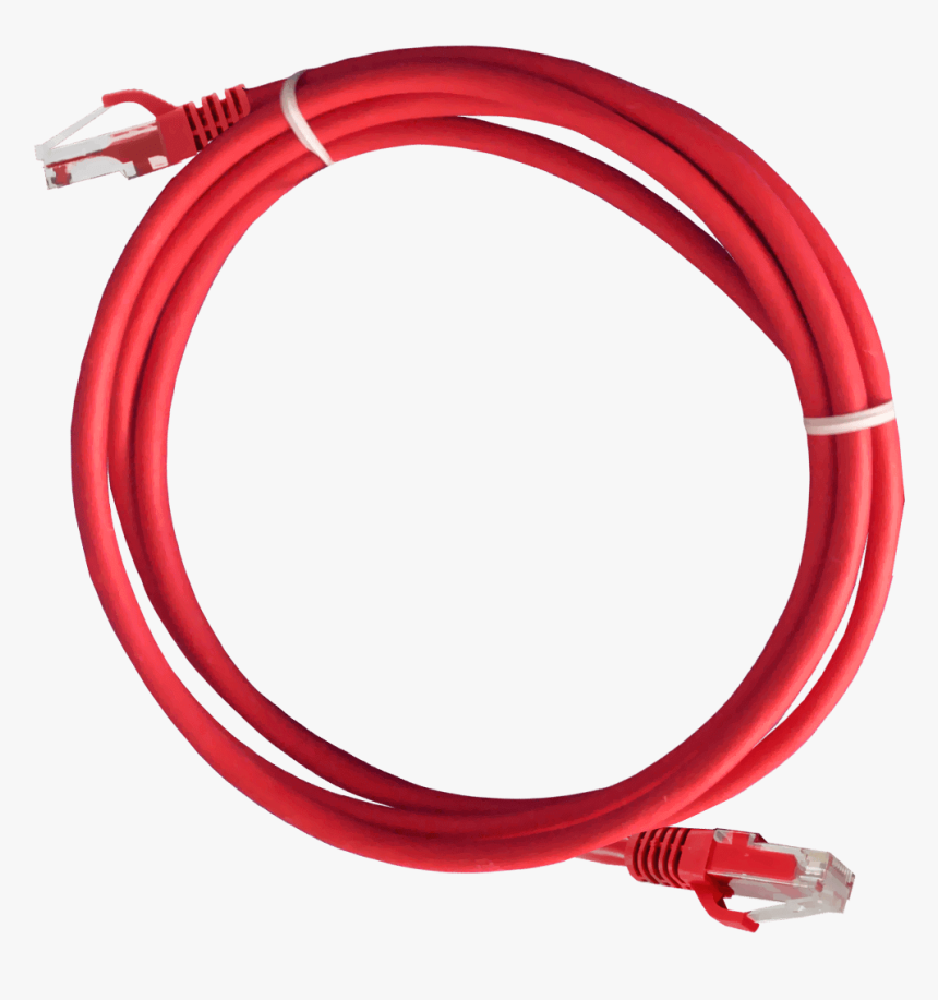 Red Cat6 Ethernet Cable 2m - Ethernet Cable, HD Png Download, Free Download