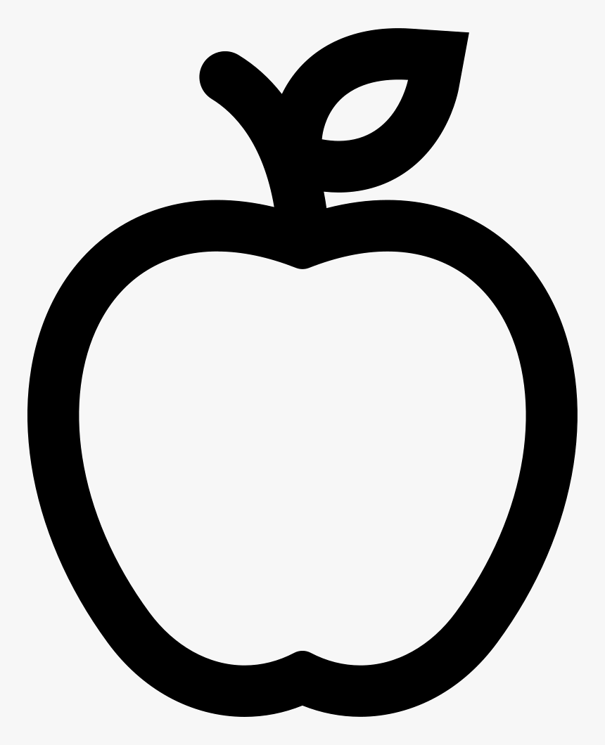 Apple Outline - Outlined Images Of Apple, HD Png Download, Free Download