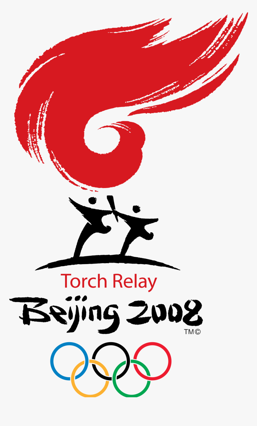 Olympic Torch Logo - Beijing 2008 Olympic Logo, HD Png Download, Free Download