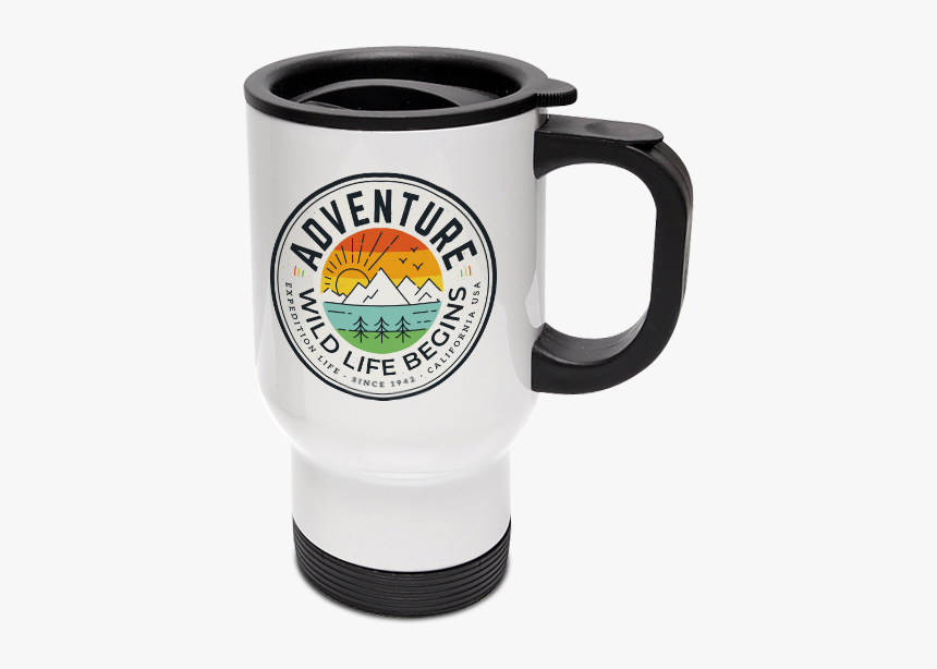 White Travel Mug"
 Title="white Travel Mug"
 Itemprop="image - Beer Stein, HD Png Download, Free Download