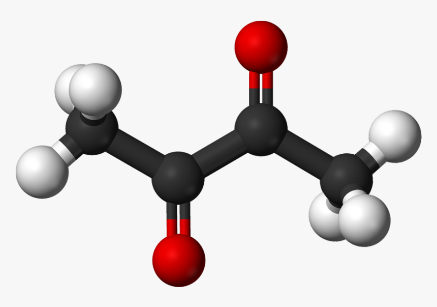 Diacetyl 3d Balls B - Pyruvic Acid, HD Png Download, Free Download