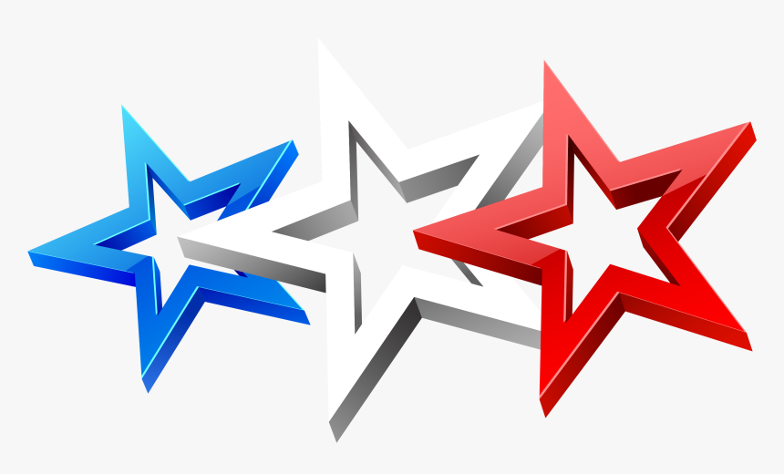 Red White And Blue Stars Png, Transparent Png, Free Download