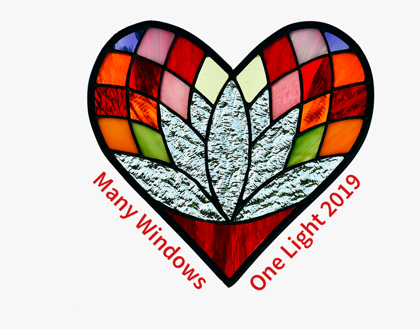 Many Windows, One Light - Falso Vitral De Corazones, HD Png Download, Free Download