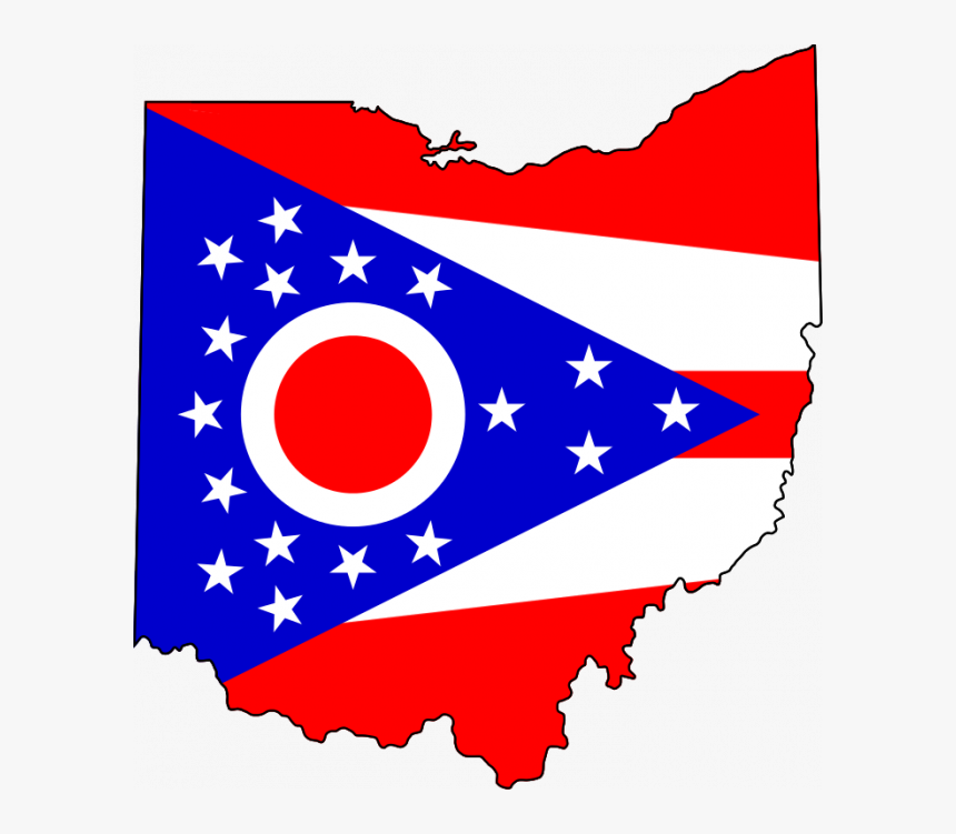 Ohio State Flag Map, HD Png Download, Free Download