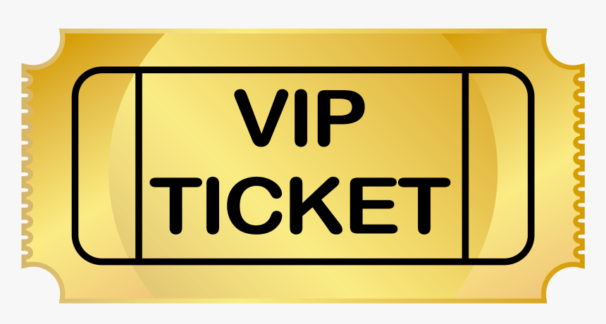 Transparent Admit One Ticket Clipart - Ticket Vip Png, Png Download, Free Download