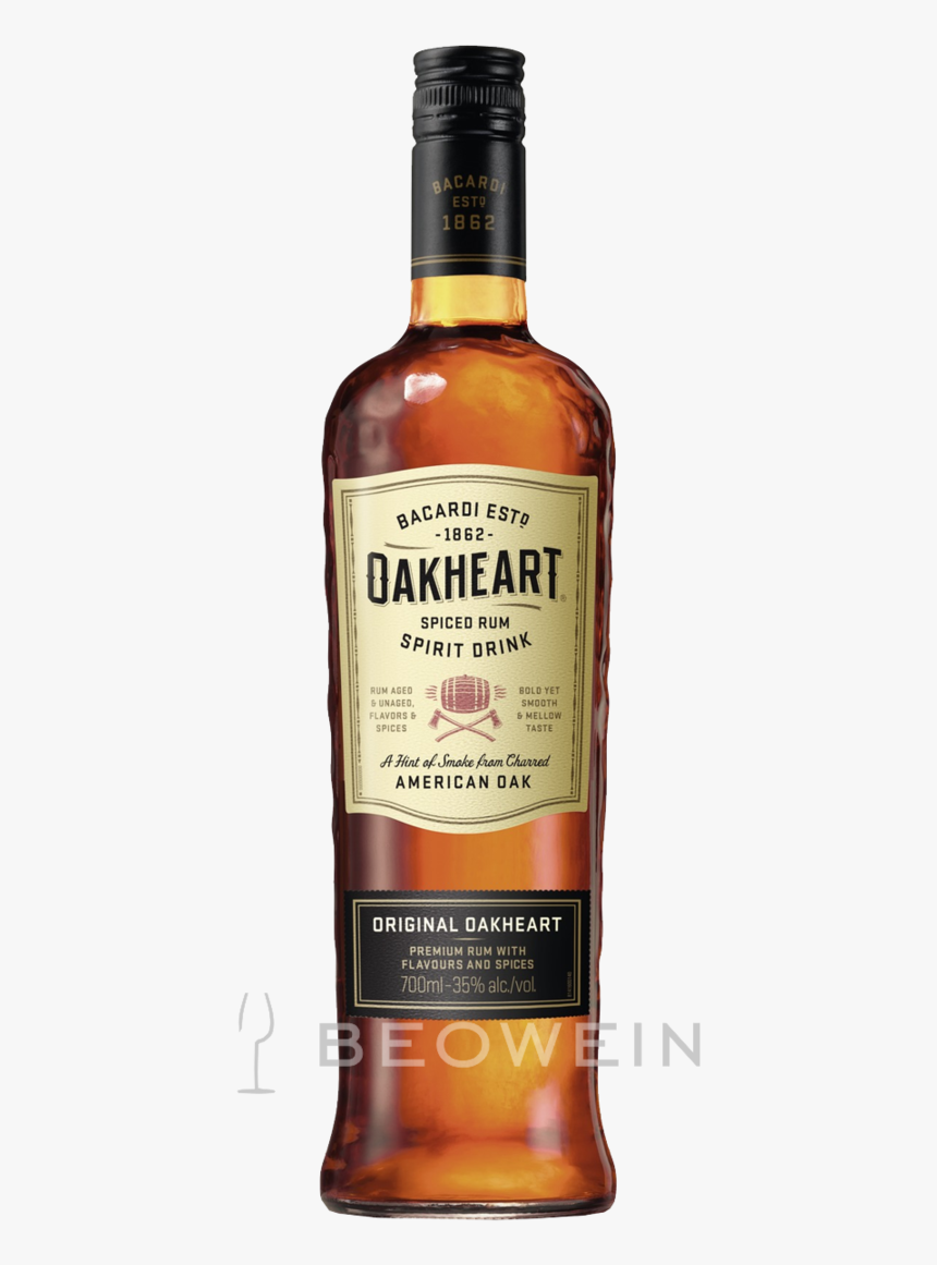 Transparent Bacardi Png - Bacardi Oakheart 1l Png, Png Download, Free Download