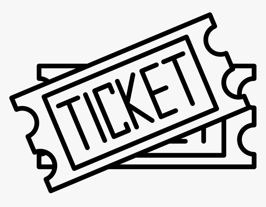 Ticket Svg Two - Tickets Icon Png, Transparent Png, Free Download