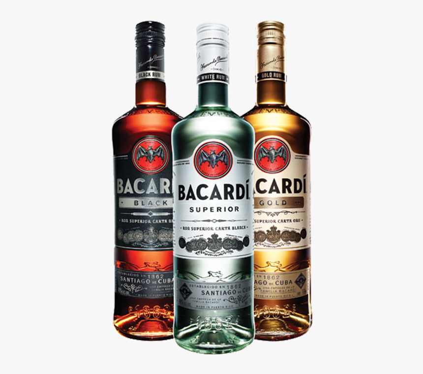 Bacardi Bottles Transparent, HD Png Download, Free Download