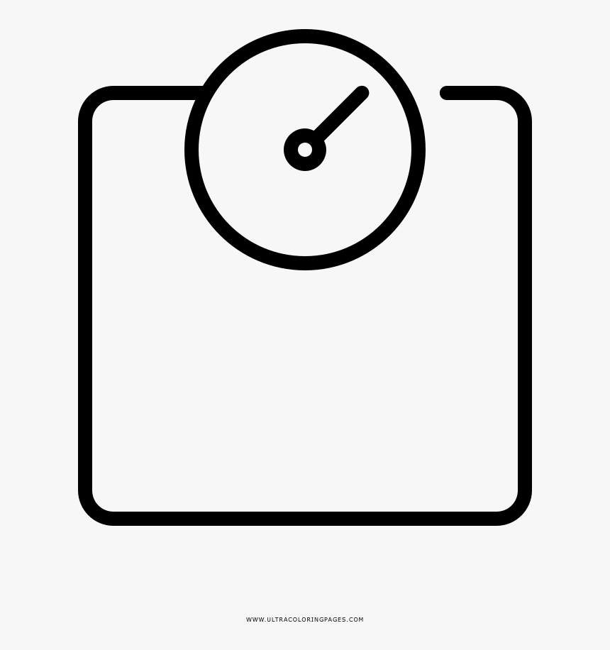 Weight Scale Coloring Page, HD Png Download, Free Download