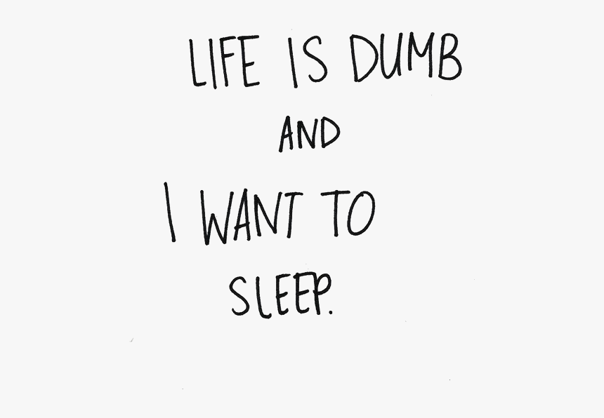 Lol Funny Quote Life Sleep Transparent Editsbyrj - Handwriting, HD Png Download, Free Download