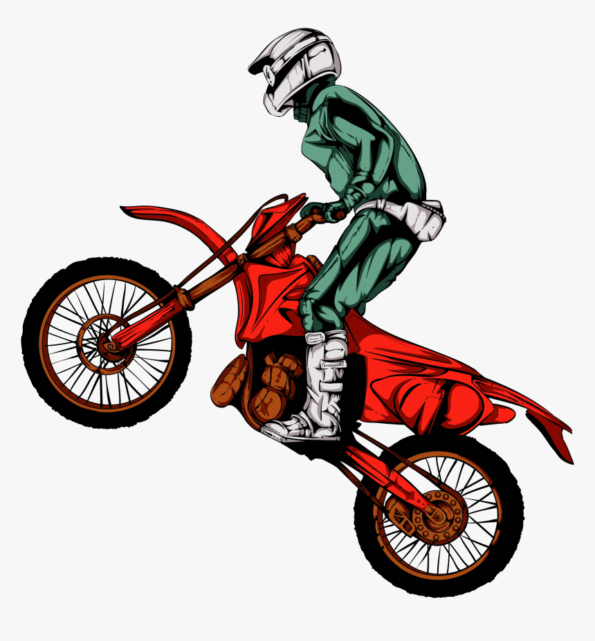 Motocross Clipart Race Car - Motocross Png Vector, Transparent Png, Free Download