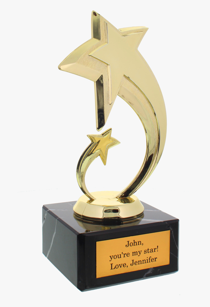 Star Award With Engraving - Star Trophy Clip Art, HD Png Download, Free Download