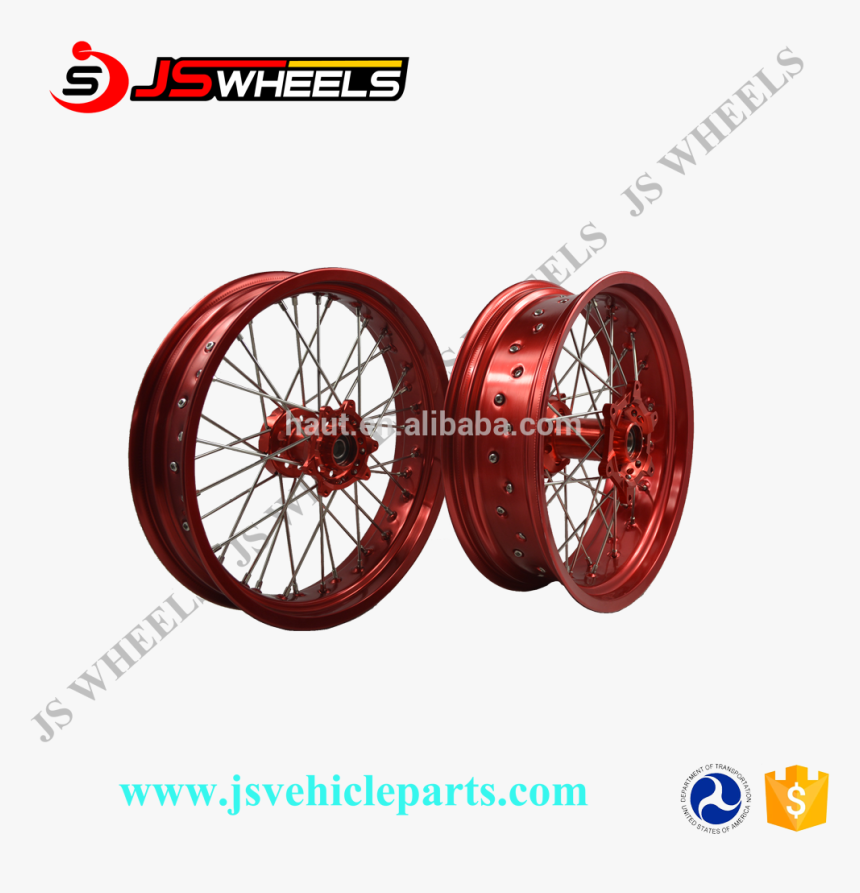 Mx Bike Cr 125 250 Crf 450r 250r Wheels Assembly - Spoke Rims, HD Png Download, Free Download