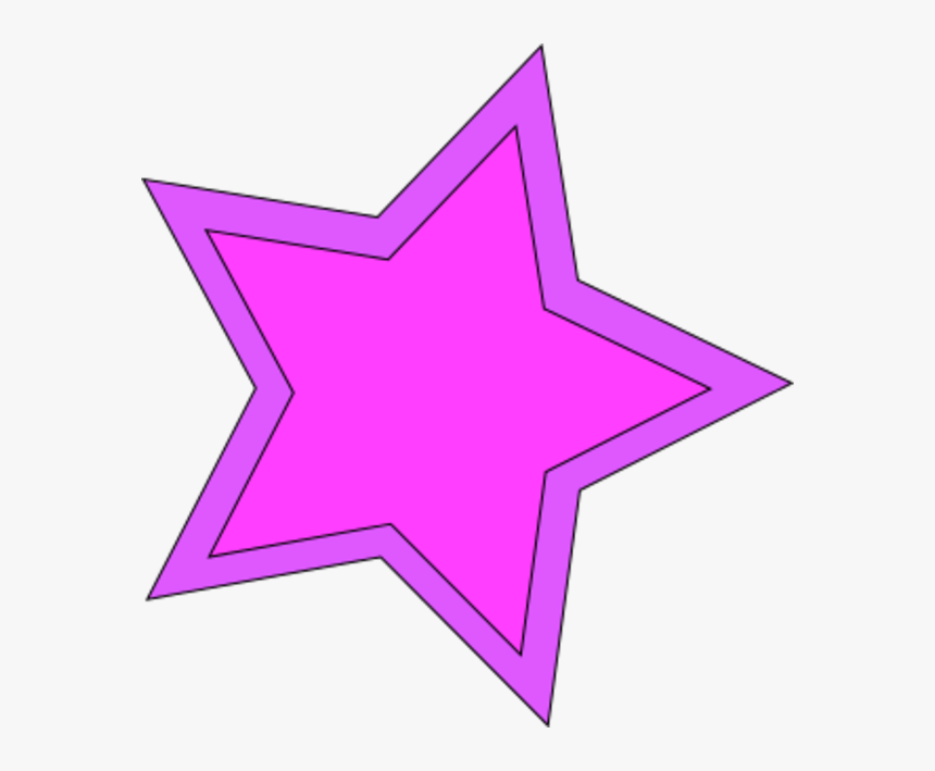 Transparent Pink Star Png - Pink Purple Star Clipart, Png Download, Free Download