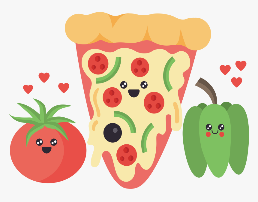 Transparent Pizza Slice Clipart Png - Clipart Pizza Ingredients Cartoon, Png Download, Free Download