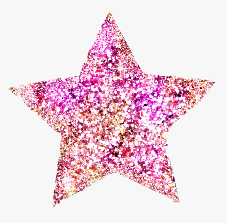 Pink Glitter Star Png , Png Download - Glitter Star Transparent Background, Png Download, Free Download