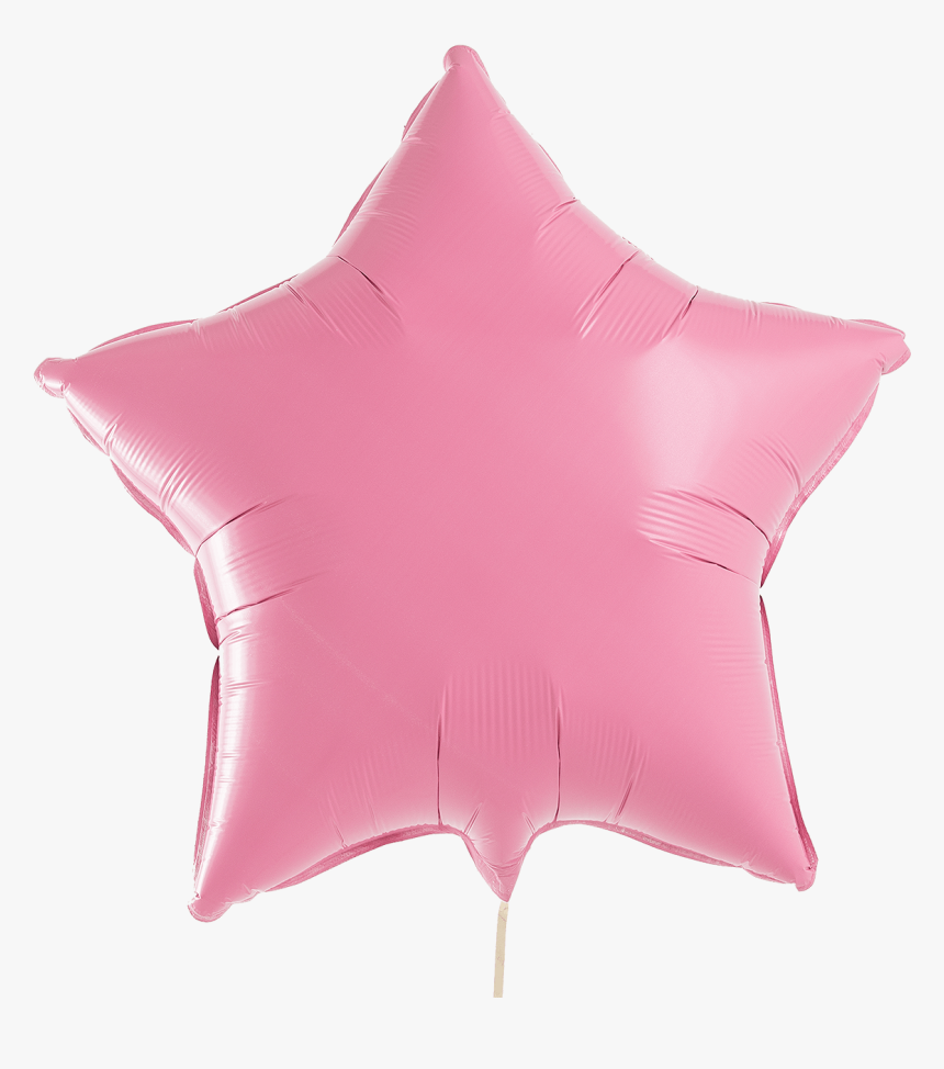 A Photograph Of Rose Pink Foil Star Balloon - Cushion, HD Png Download, Free Download