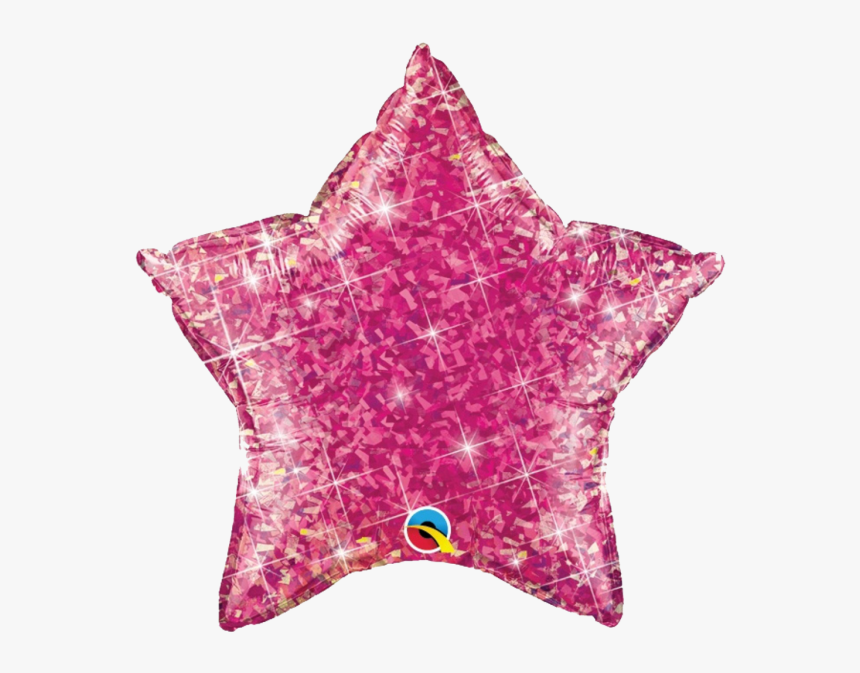 20″ Holographic Pink Star Foil Balloon - Qualatex 41296, HD Png Download, Free Download
