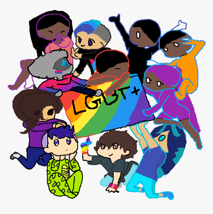 Collab With A Random Gang And 5th Gang - Pride Non Binary Art, HD Png Download, Free Download