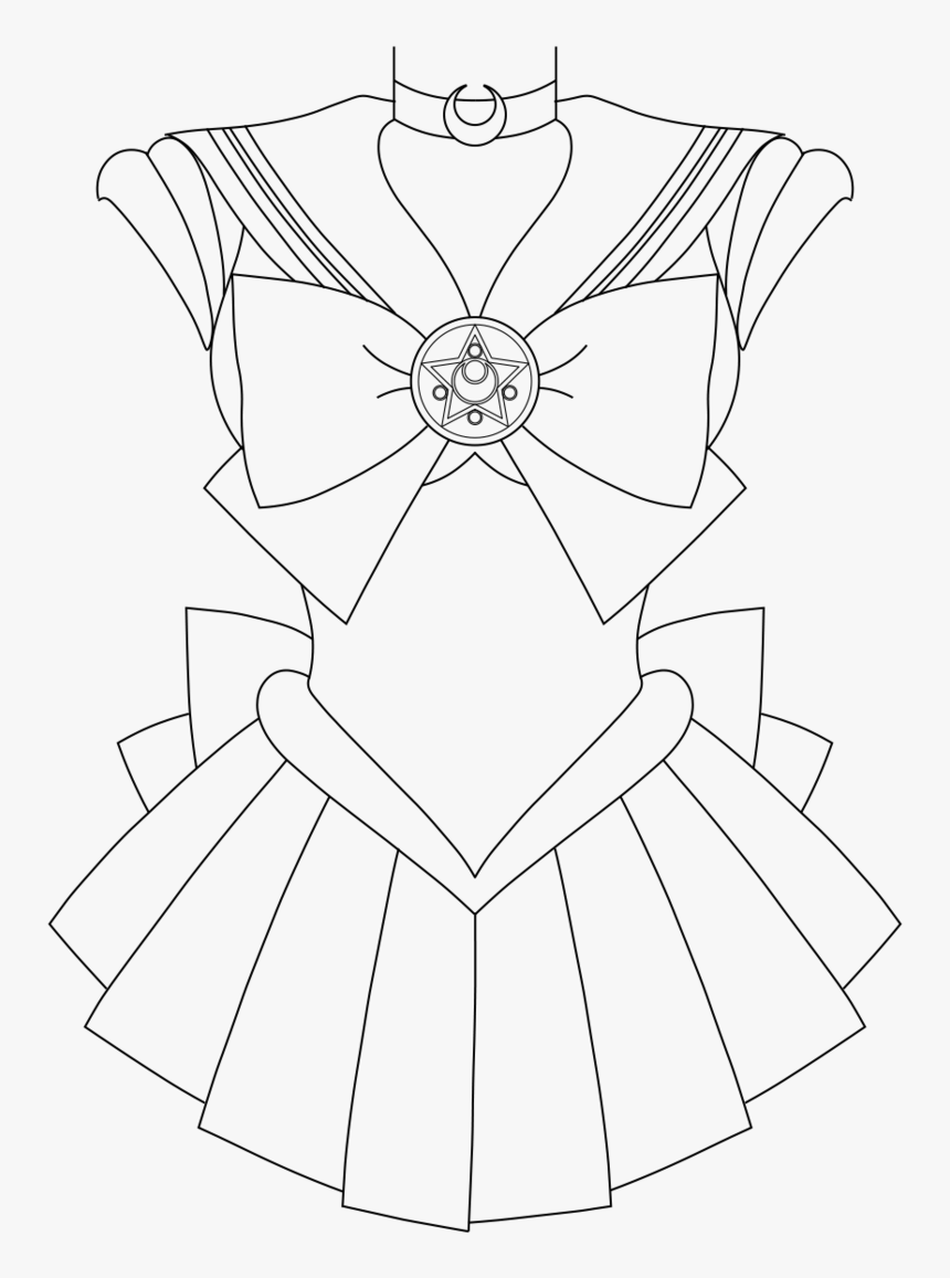 Chibiusa Sailor Moon - Sailor Moon Outfit Drawing, HD Png Download, Free Download