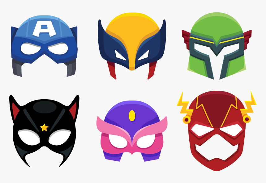 Vector Superhero Masked - Superhero Mask Vector, HD Png Download, Free Download