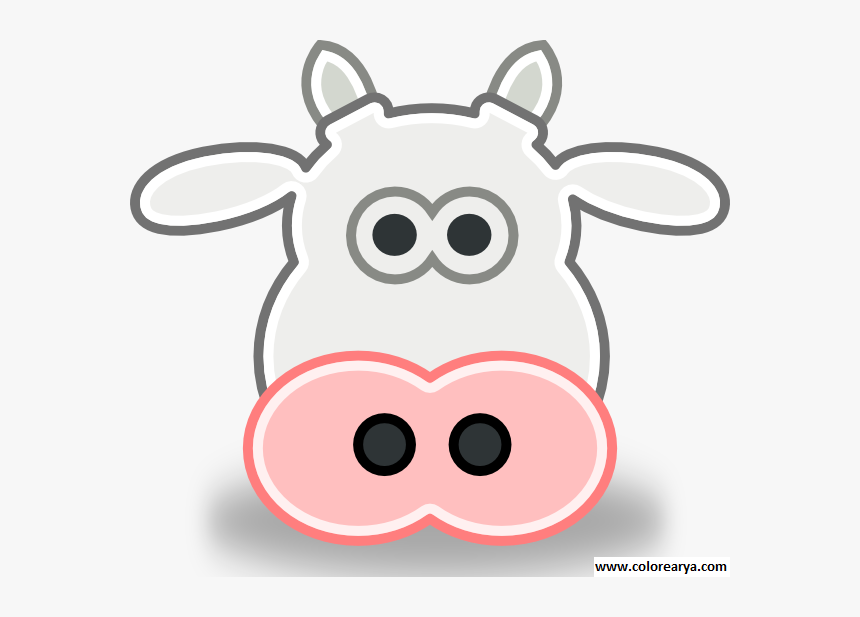 Clip Art Head Of Animals - Cow Head Cut Out, HD Png Download, Free Download