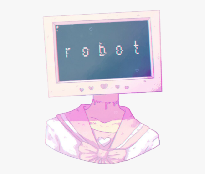 Robot, Anime, And Pastel Image - Kawaii Pastel Pink Aesthetic, HD Png Download, Free Download