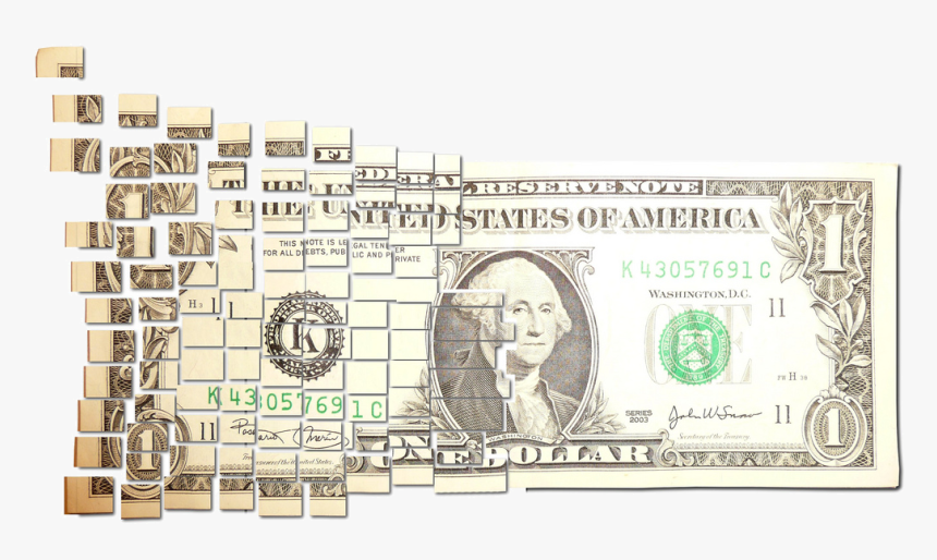 10 Dollar Png - Broken Dollar Bill Png, Transparent Png, Free Download