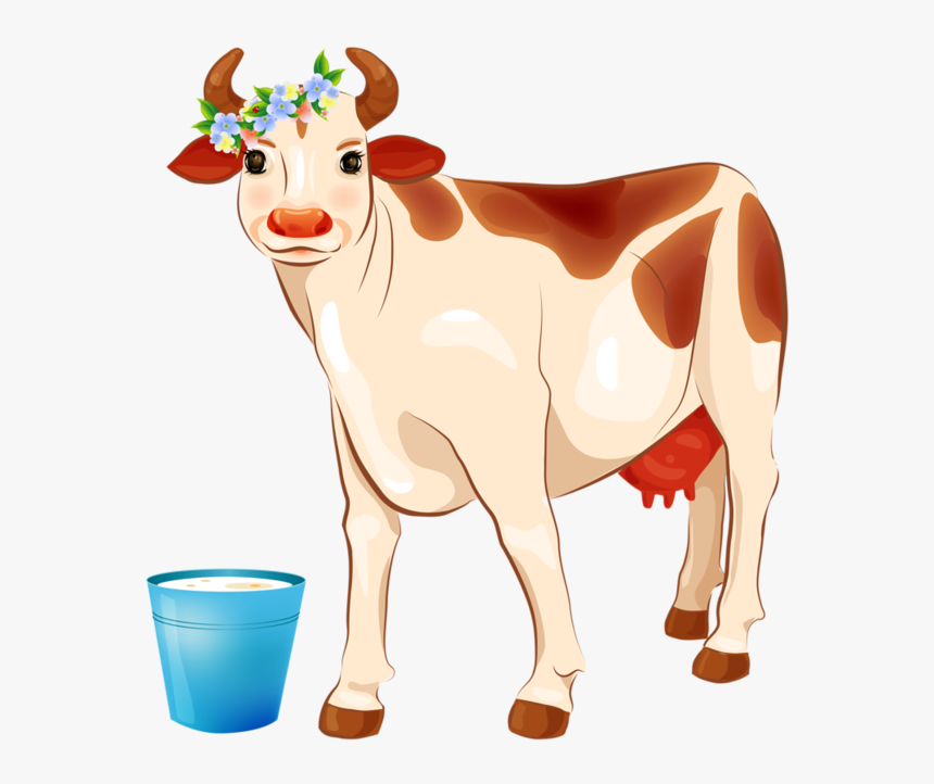 Transparent Fable Clipart - Cat And Cow Cartoon, HD Png Download - kindpng.