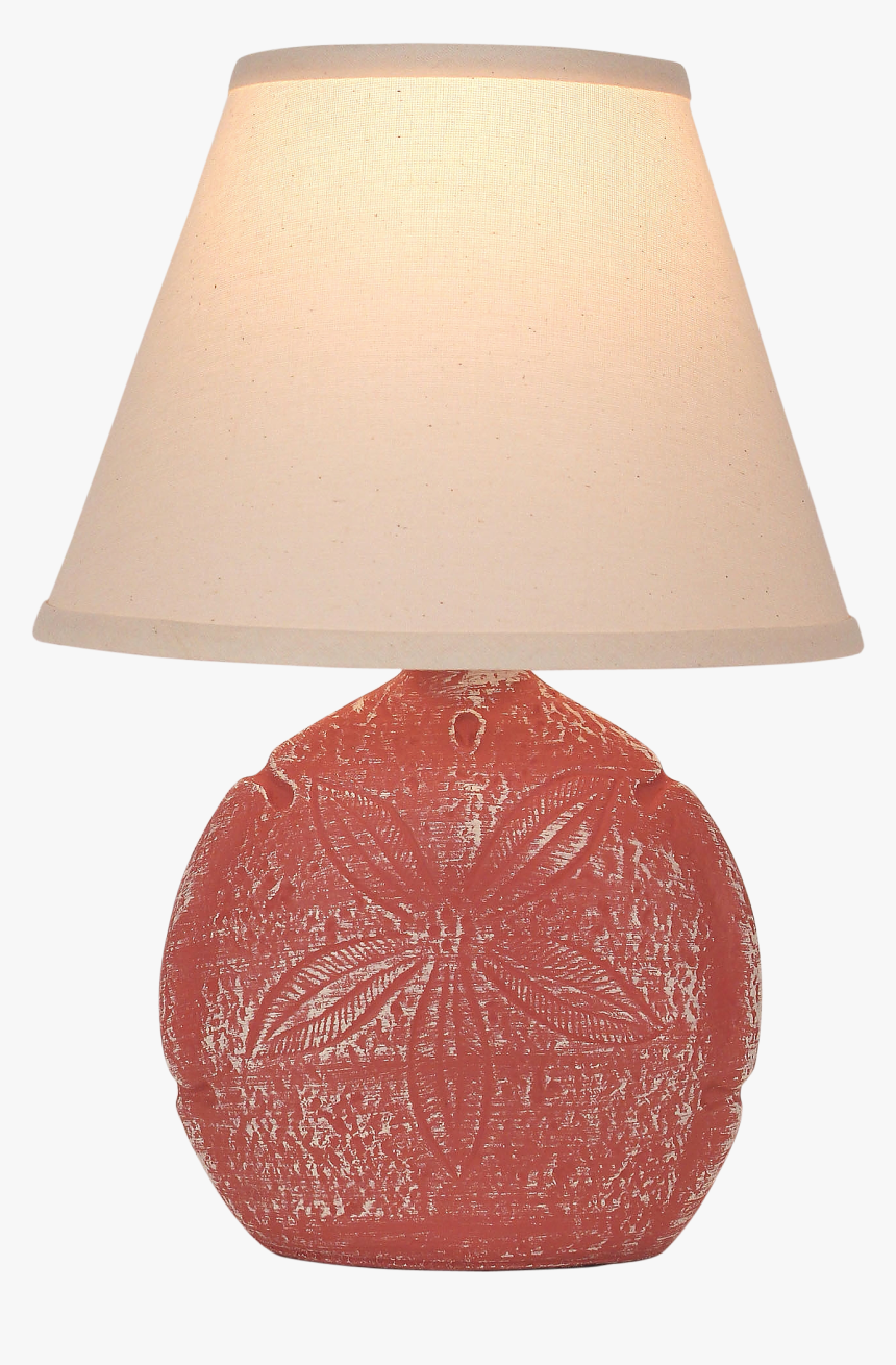 Weathered Coral Sand Dollar Accent Lamp - Lampshade, HD Png Download, Free Download