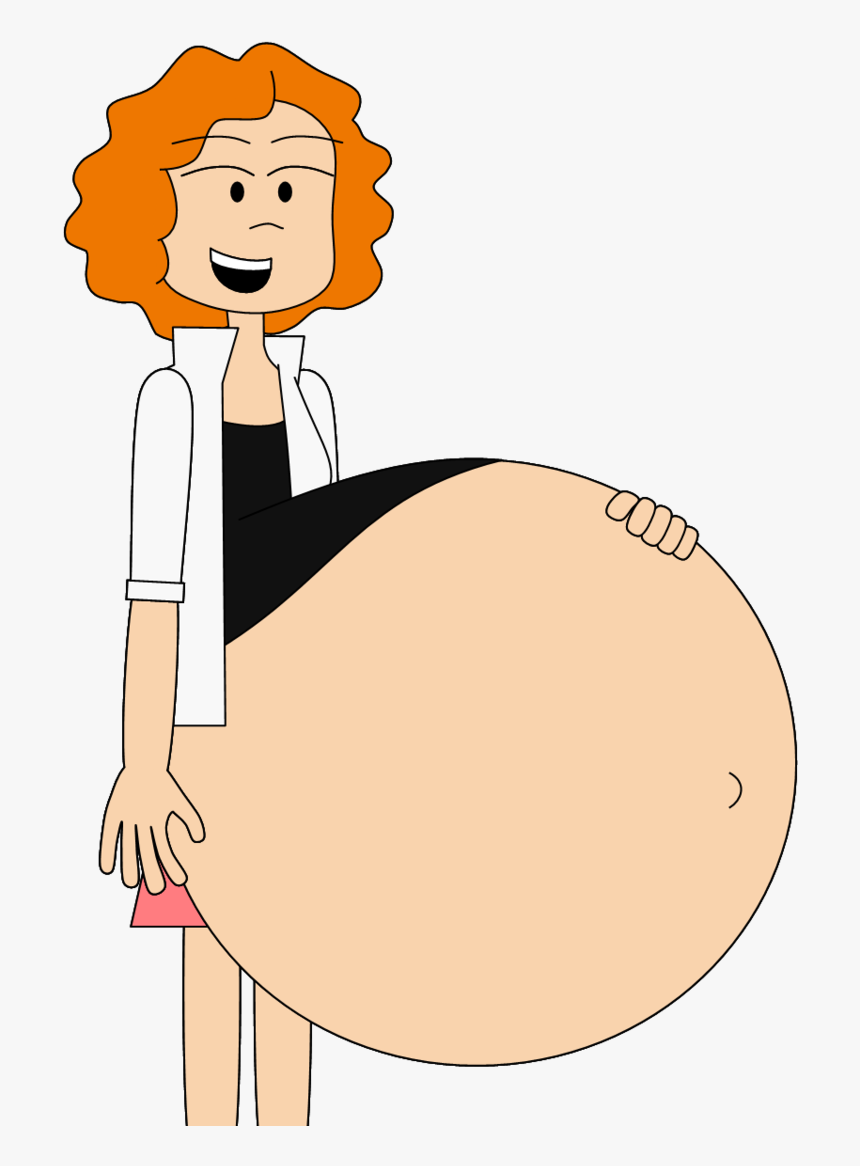 Transparent Pregnant Woman Clipart - Pregnant Fat Woman Cartoon, HD Png Download, Free Download