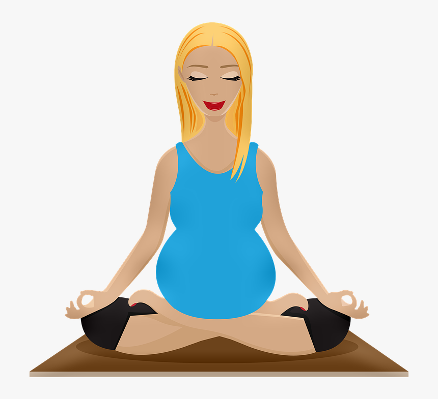 Pregnant Woman Yoga, Twins, Peek A Boo Twins, Boy Twins - Pregnancy Yoga Clip Art, HD Png Download, Free Download