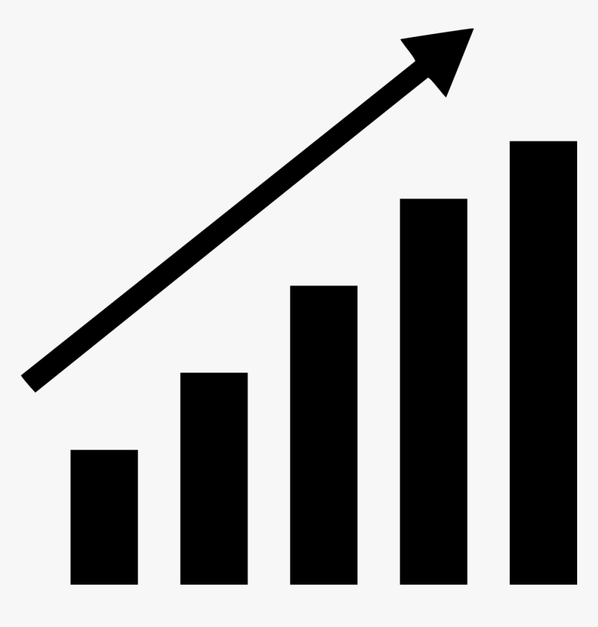 Bars Graph Up Comments - Business Grow Icon Png, Transparent Png, Free Download