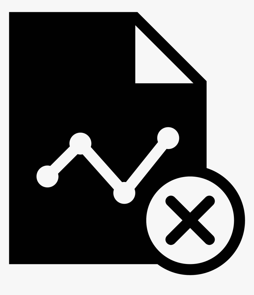 Delete Graph Report Filled Icon, HD Png Download, Free Download